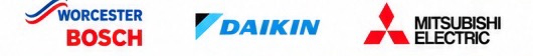 Worcester Bosch, Daikin, Mitsubishi Electric